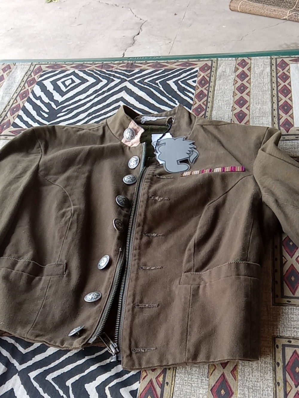 DARK GREEN CAR MAR JACKET